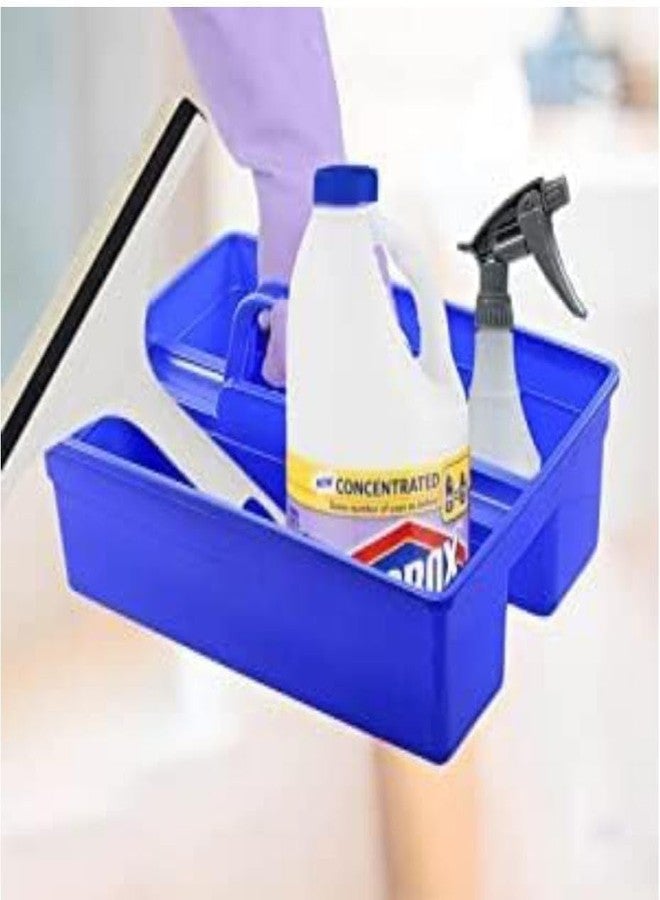 SHREEVA Plastic Caddy Bucket New Model 2-Compartment Industrial Caddy Bucket, Bathroom Caddy Organizer Basket, Bathroom Organizer Basket, Tool Organizer, Cleaning Supplies, Multicolor - Image 2